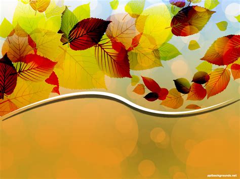 free powerpoint templates fall leaves